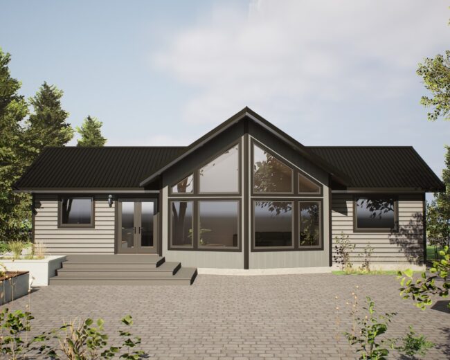 The cherry point house plan features 3 bedrooms