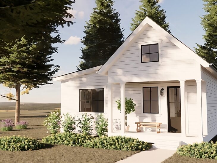 Pacific Homes Lilac Home Plan Front Rendering.