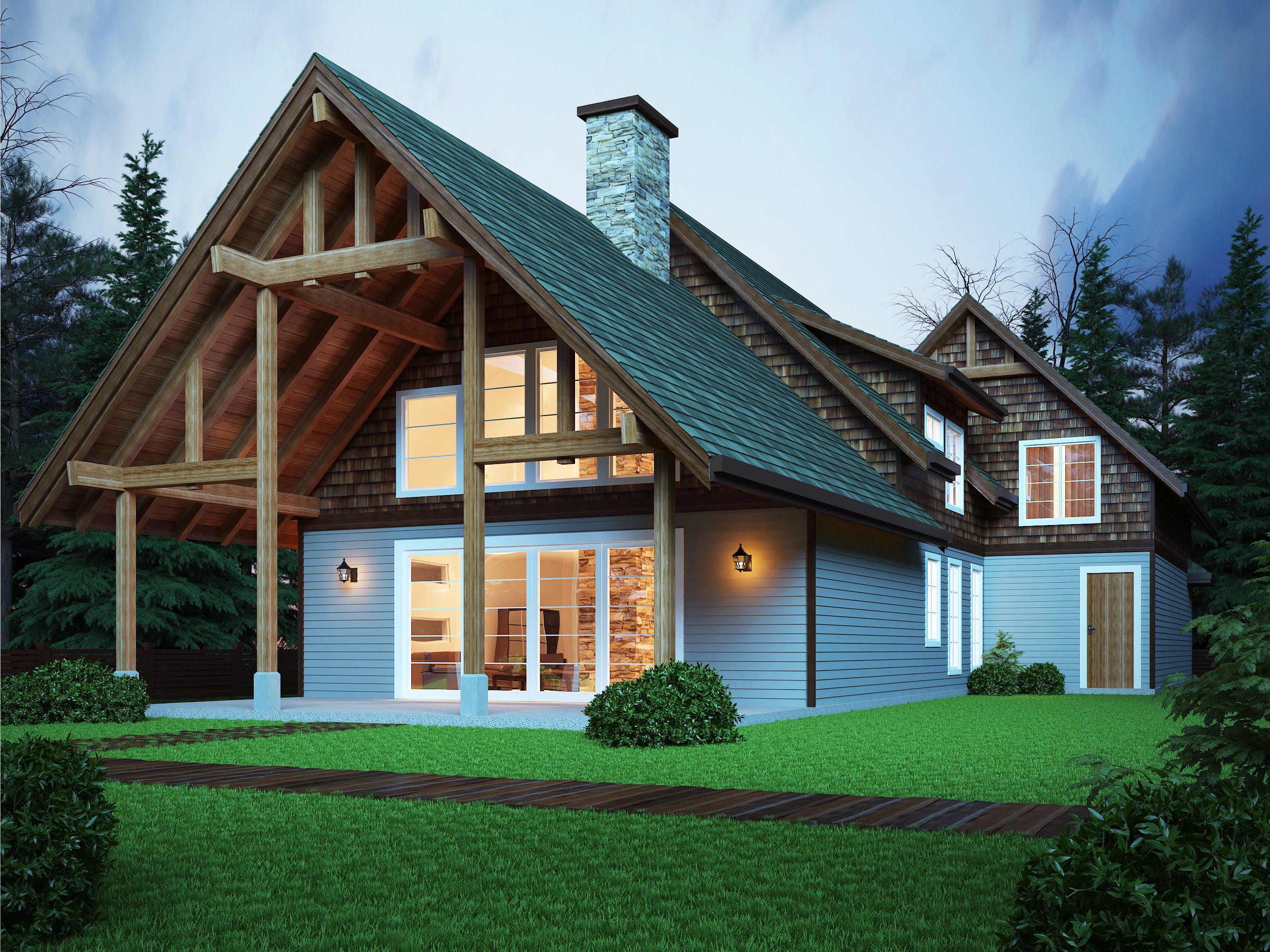 The Sweetwater, a West Coast style house plan