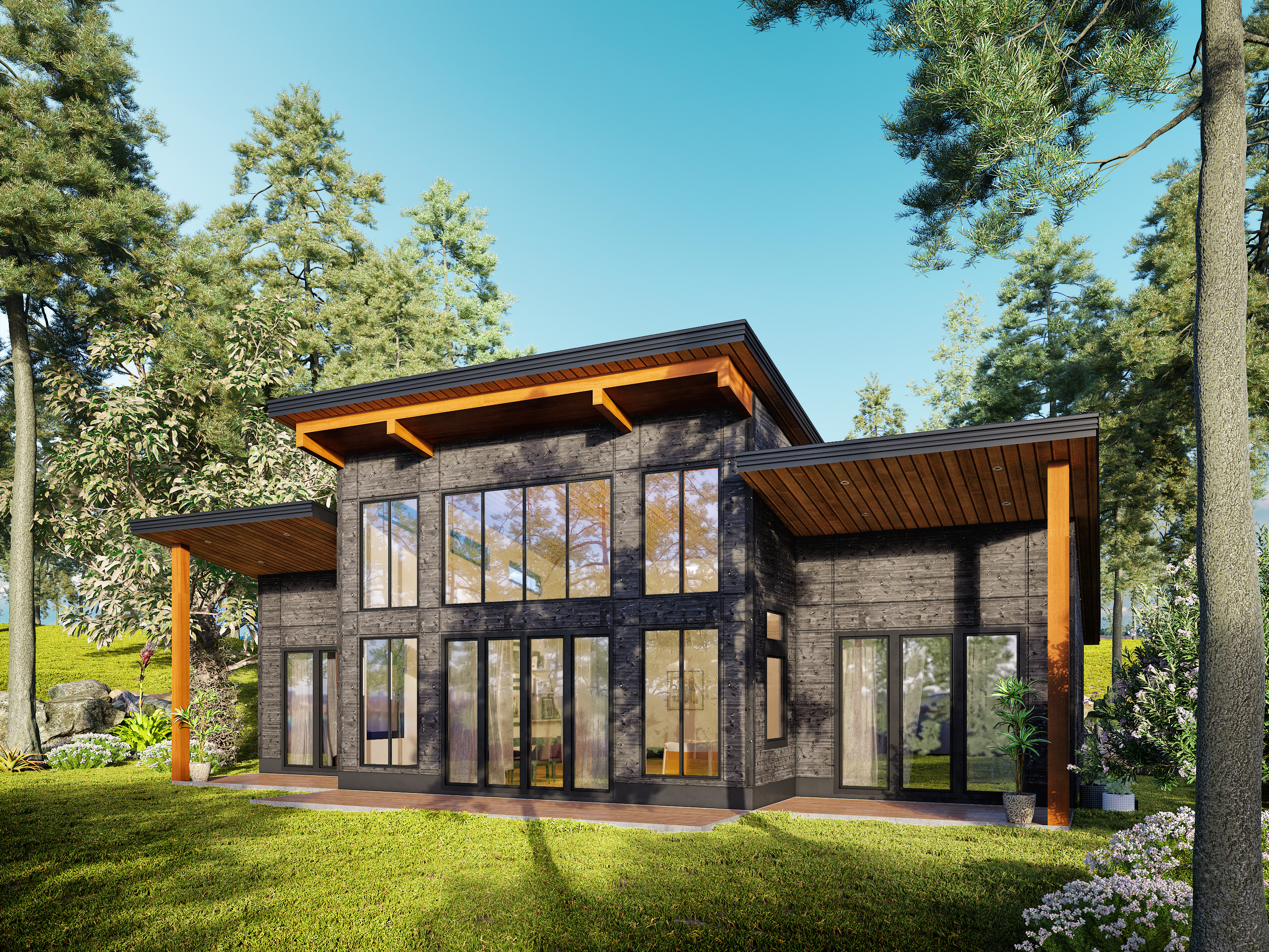 The Cascade, a West Coast style house plan