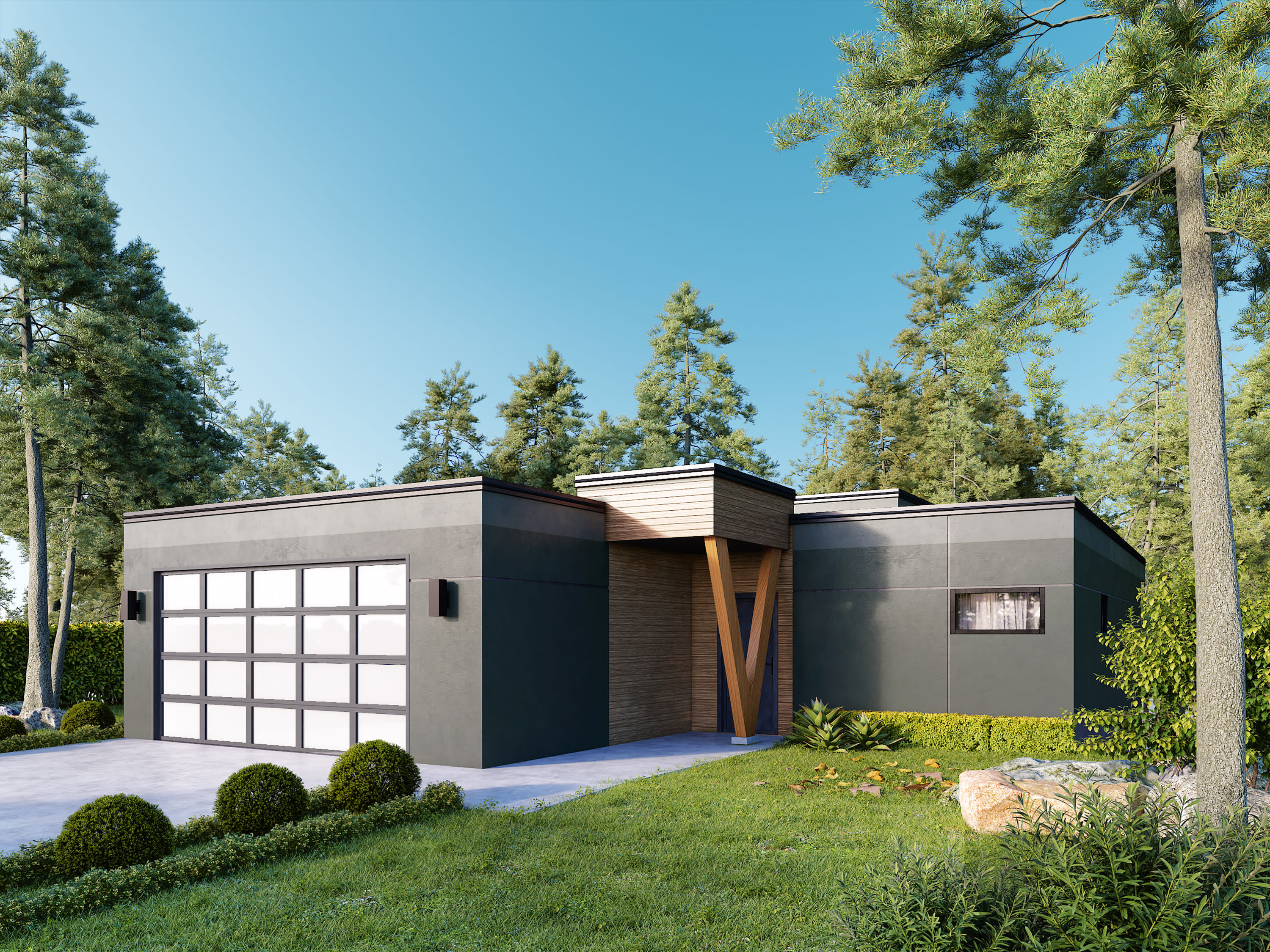 The Solvang, a Modern style house plan
