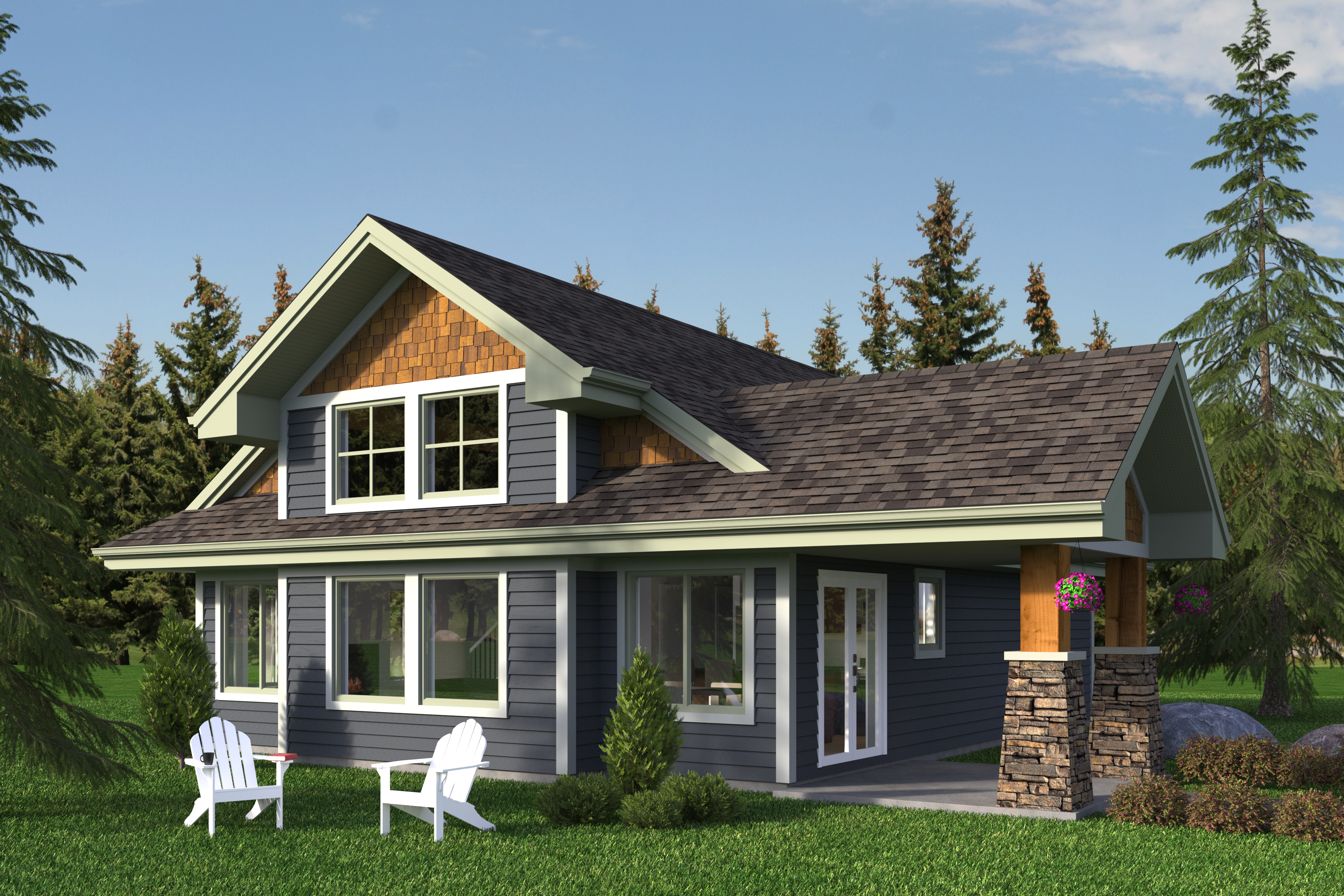 The Ruskin, a Cottage style house plan