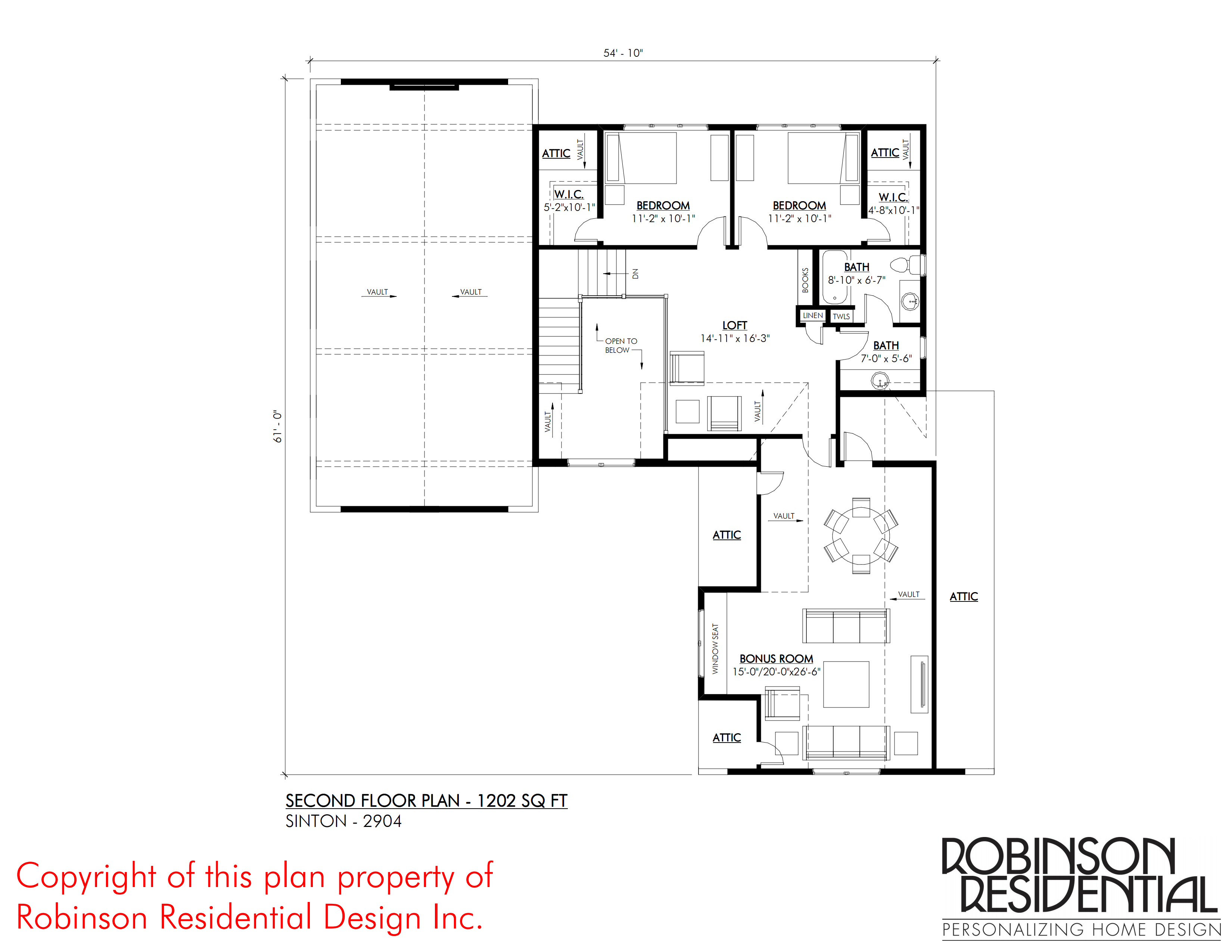 The Sinton house plan