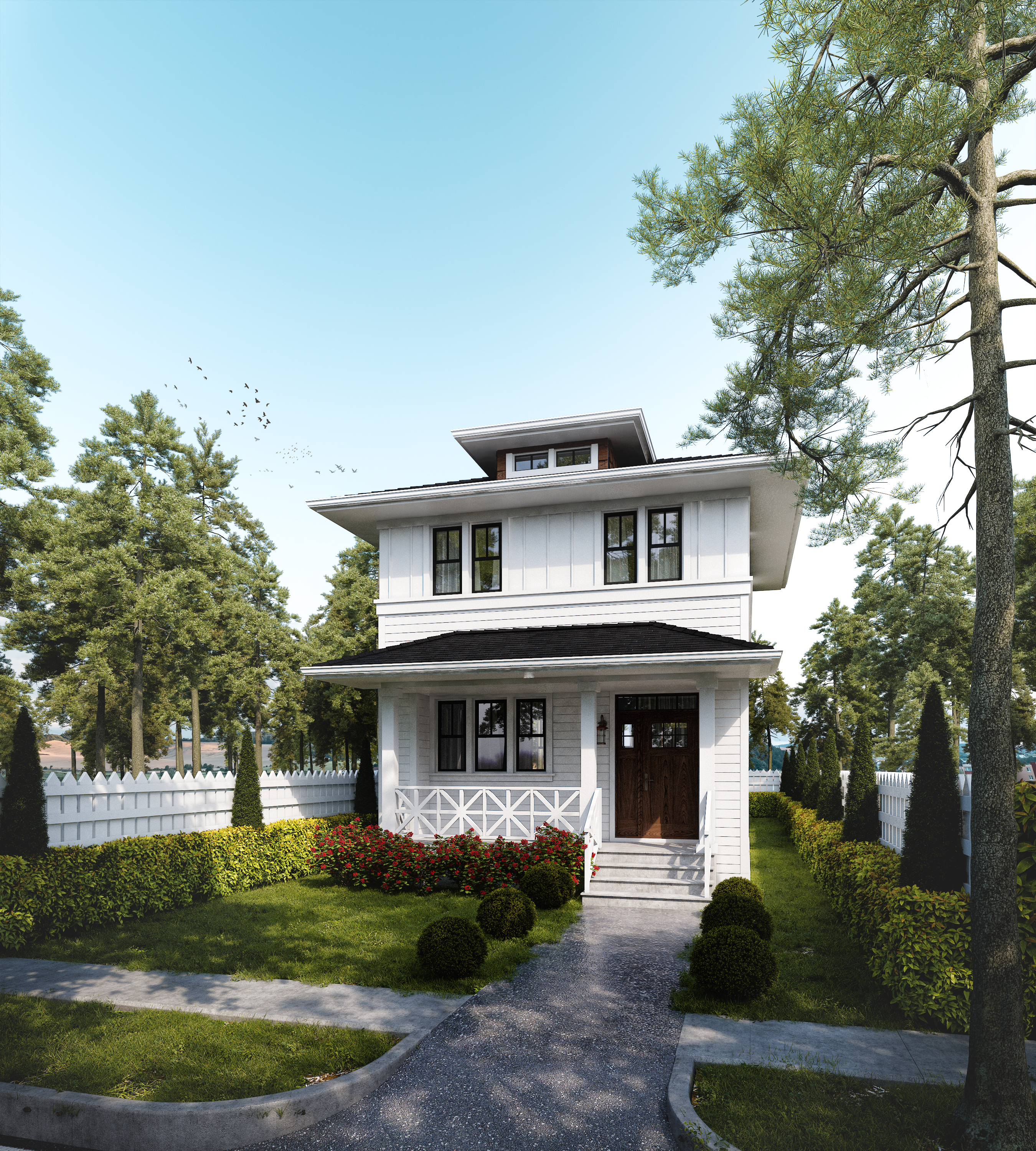 The Alexander, a Cottage style house plan