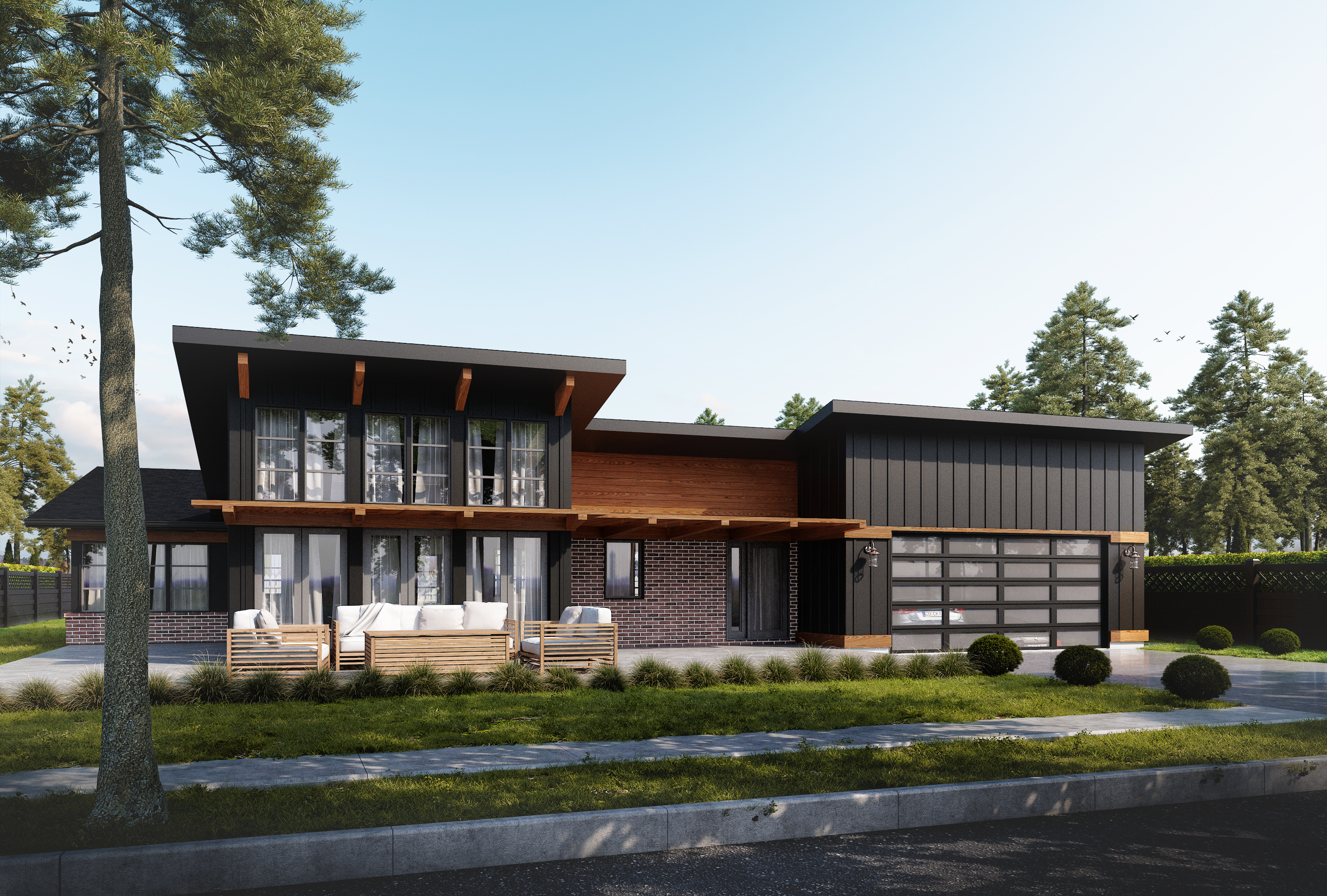 The Butterfly, a West Coast style house plan