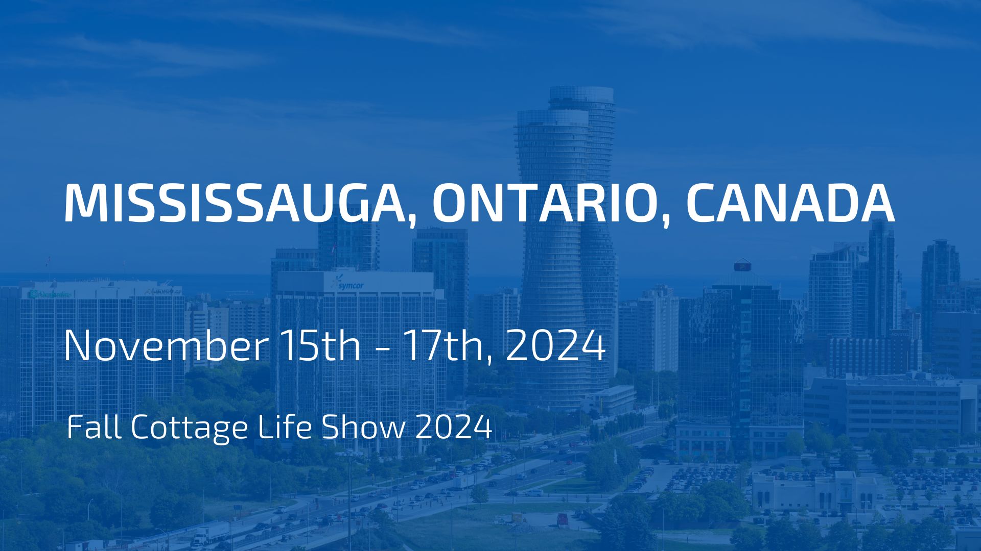 We will be at the Fall Cottage Life show in Mississauga from November 15th-17th