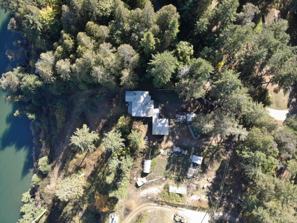 Top down view of the custom designed prefab house