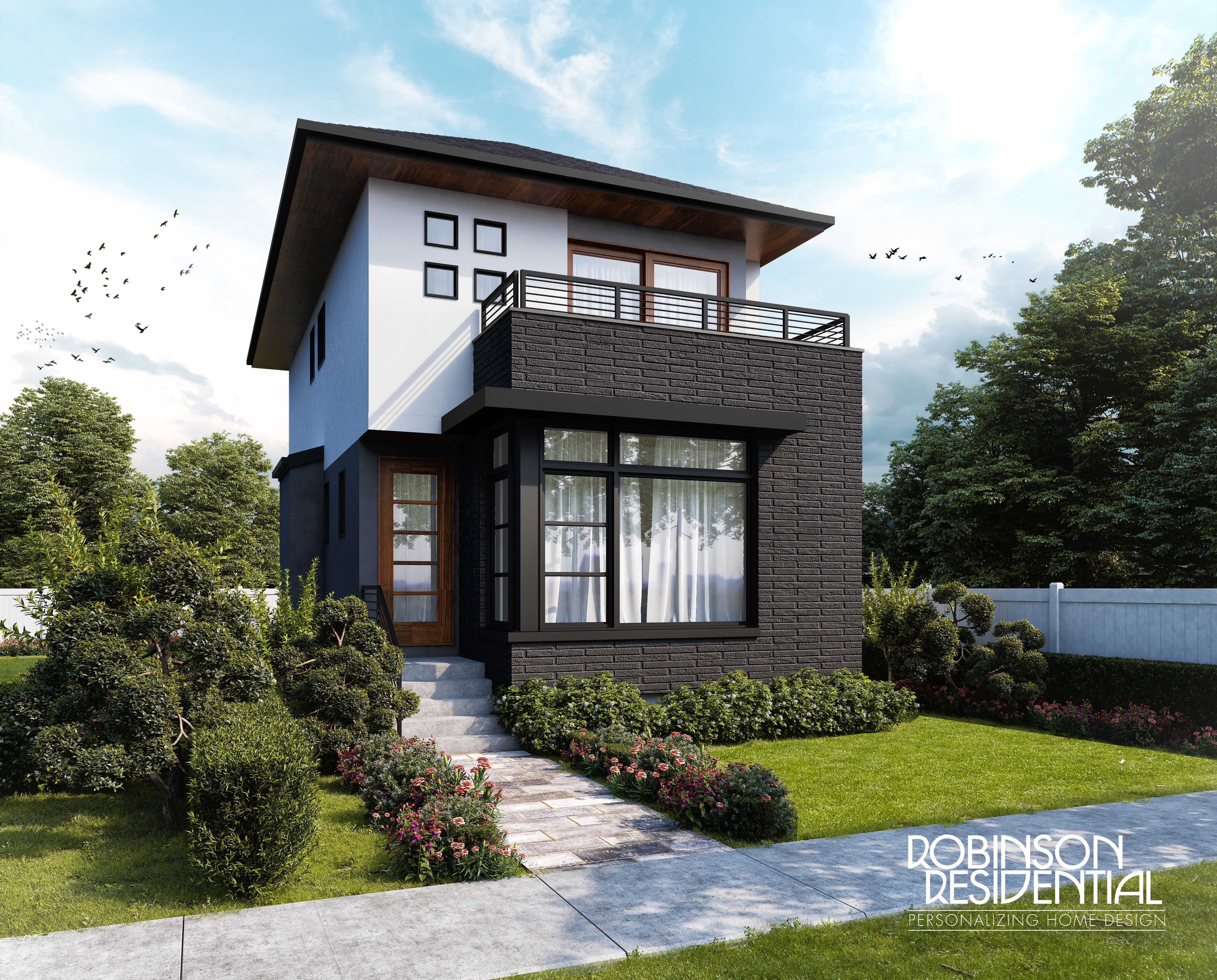 The Newport, a Modern style house plan