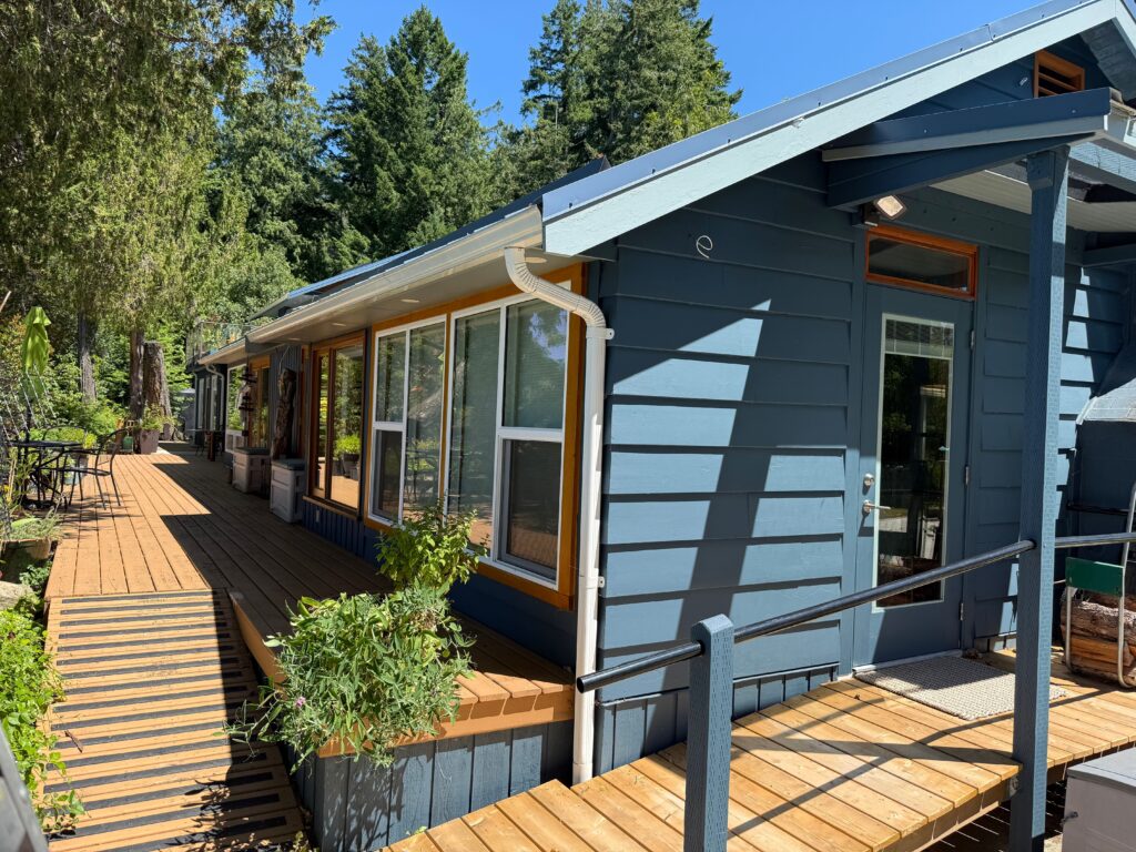This secondary unit is attached to the main home on the property