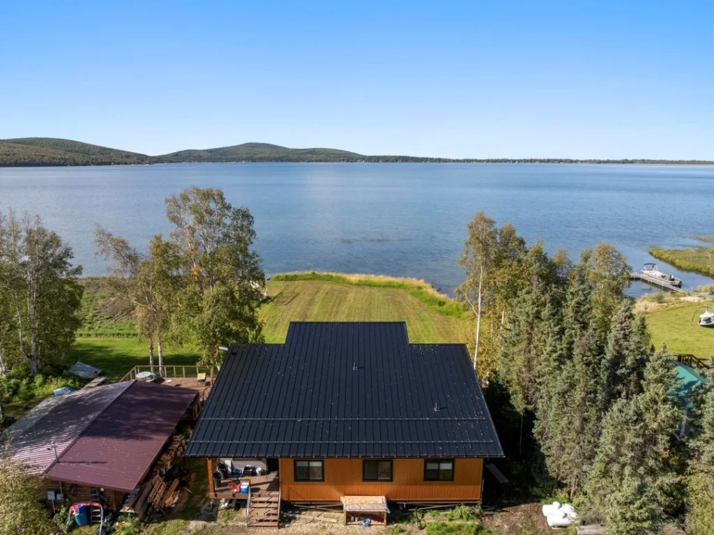 Lakeside property with an incredible view