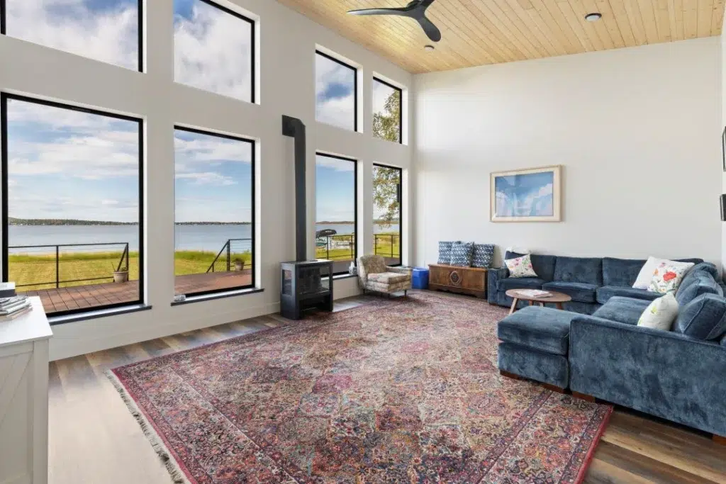 Great room with open space and high ceilings