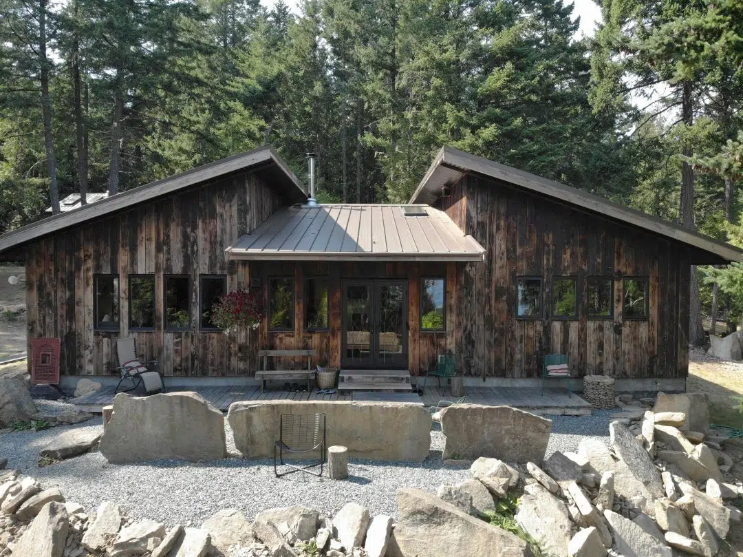 Interior timber framing in a Pacific Homes package