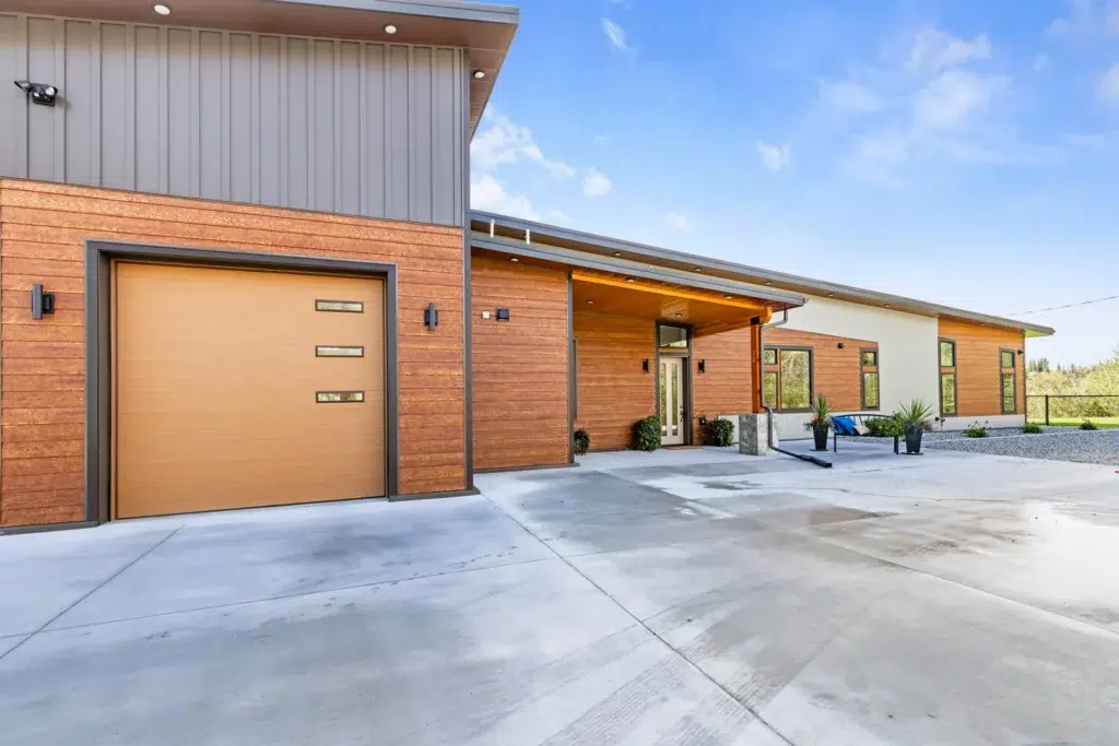 The house's garage totals 1856 square feet of space